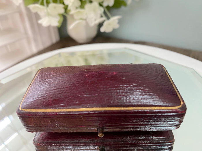 Antique Leather Jewel Box at Duckwells