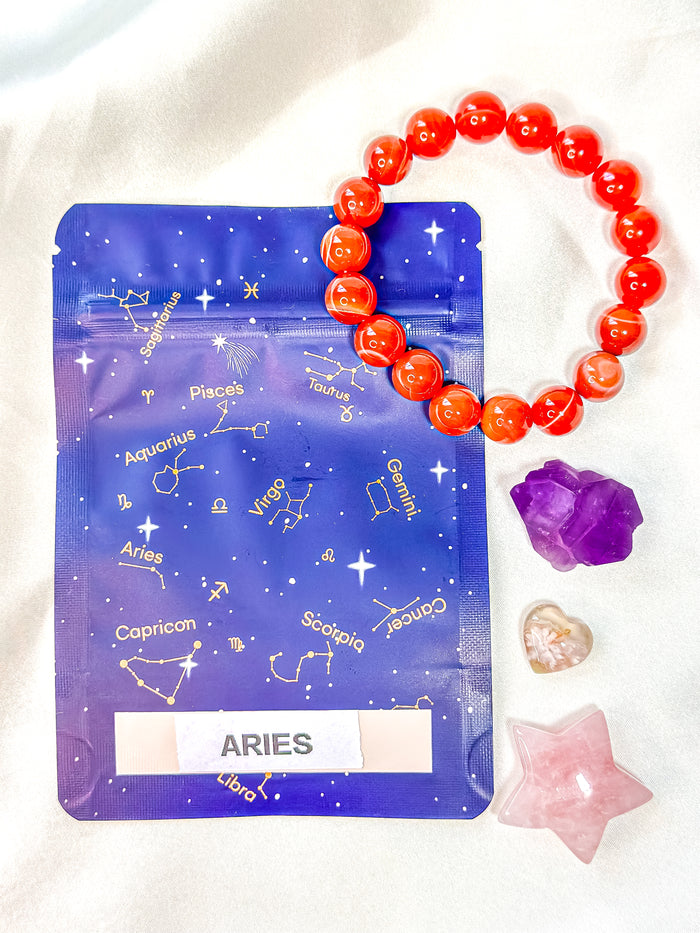 Aries - Zodiac Crystal Set