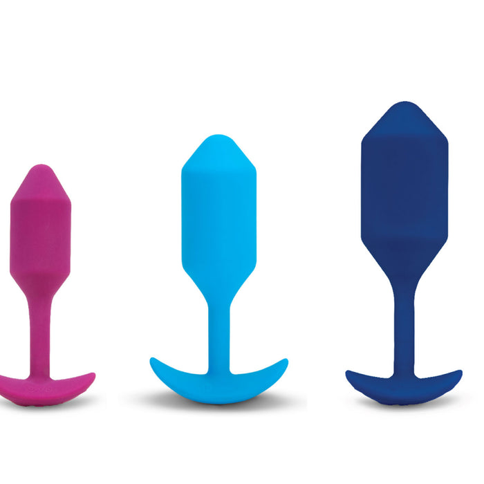 B-Vibe Vibrating Snug Plug 4 (XL) - Navy | Anal Toys Intimates Adult Boutique