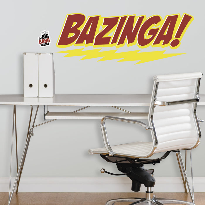 Big Bang Theory BAZINGA Peel & Stick Giant Wall Decal