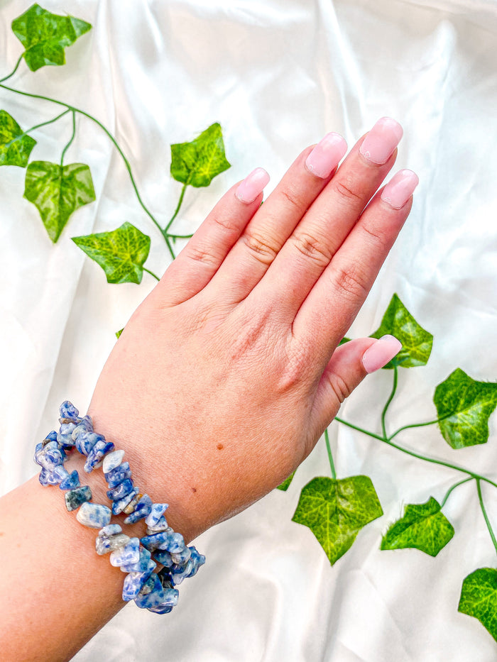 Blue Aventurine Chip Bracelet