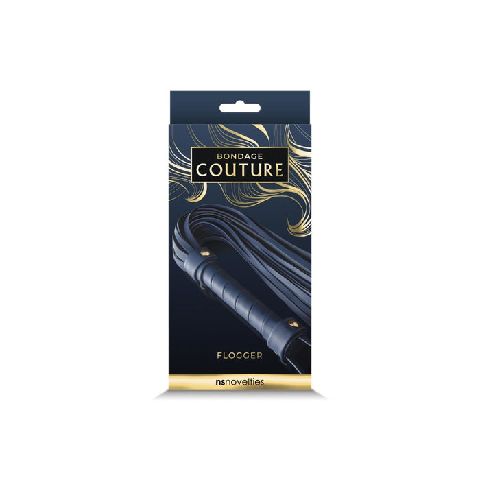 Luxury Fetish Blue Bondage Couture Flogger - Bondage Play Intimates Adult Boutique