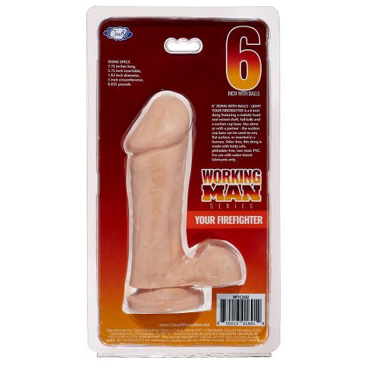 Cloud 9 Working Man 6 Light Multi-Speed Vibrating Dildo Intimates Adult Boutique