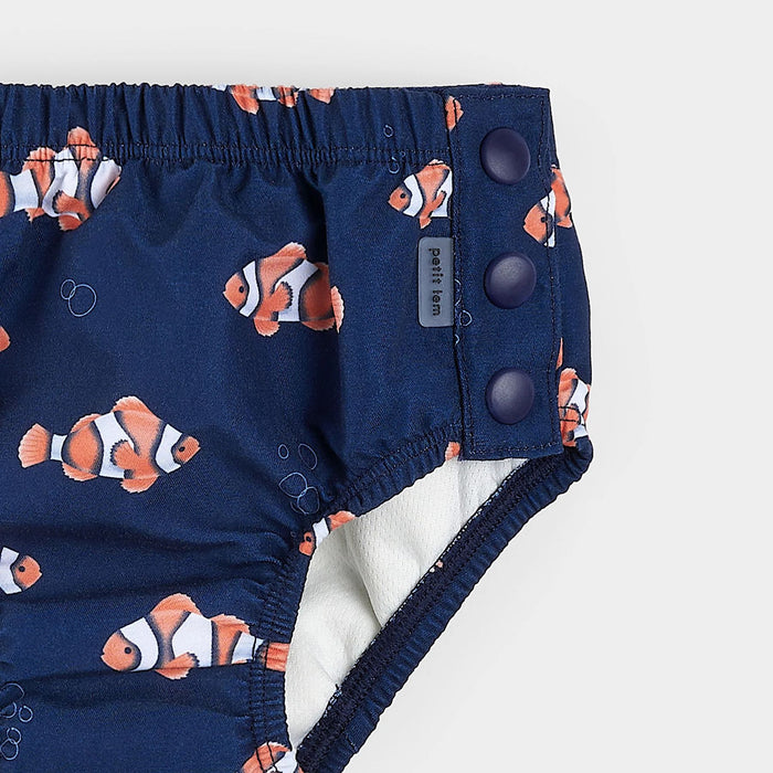 Clownfish Print Swim Diaper