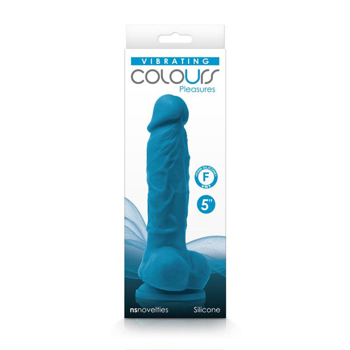 5 Inch Blue Vibrating Dildo Intimates Adult Boutique