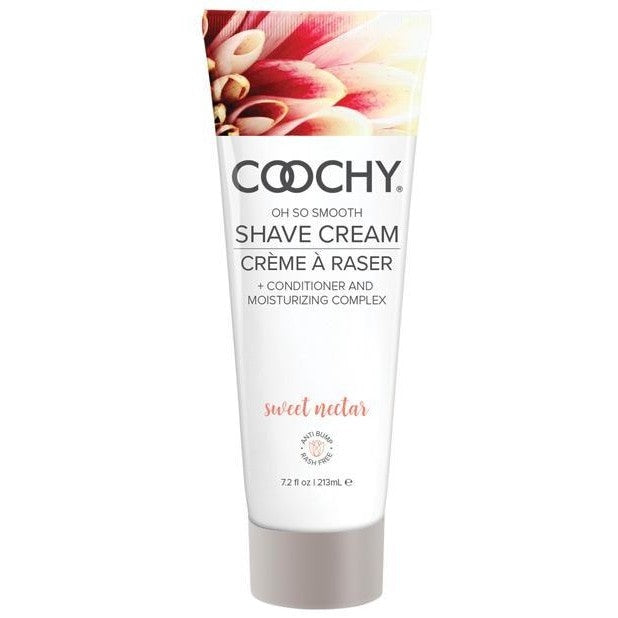 Coochy Shave Cream Sweet Nectar 7.2 Oz - Bath & Body Intimates Adult Boutique