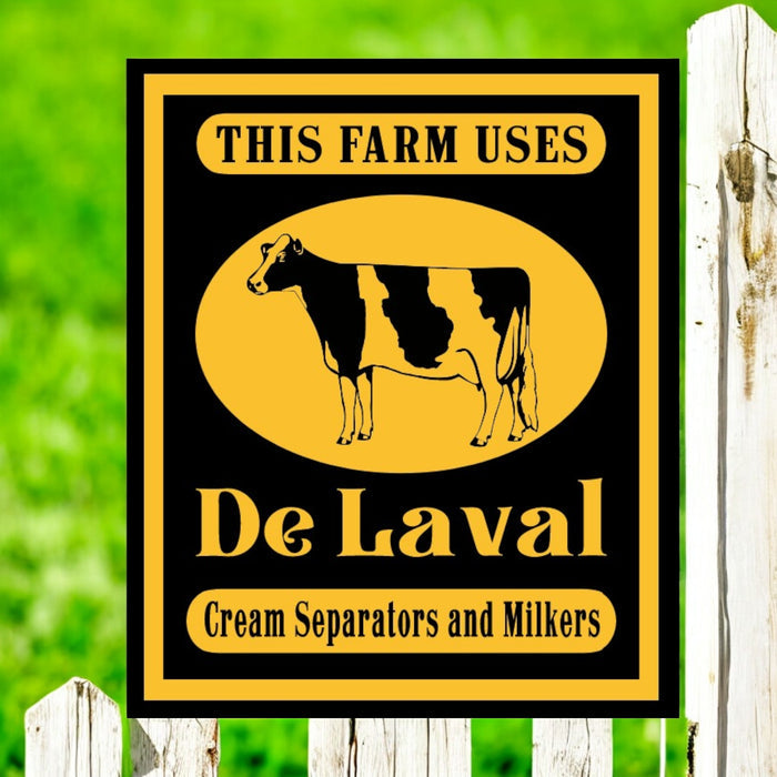 Rustic De Laval sign