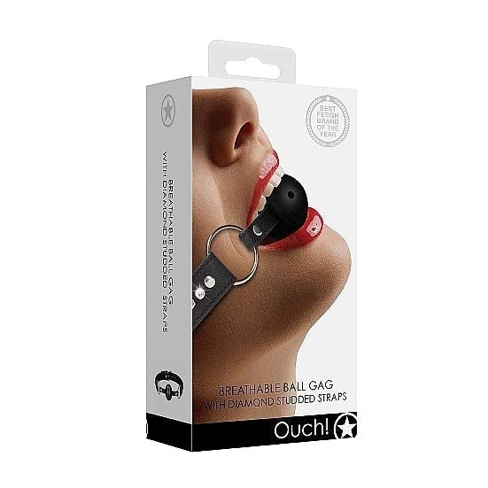 Diamond Studded Breathable Ball Gag Intimates Adult Boutique