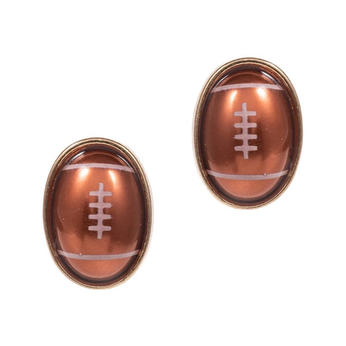 Football Pearl Post Earring