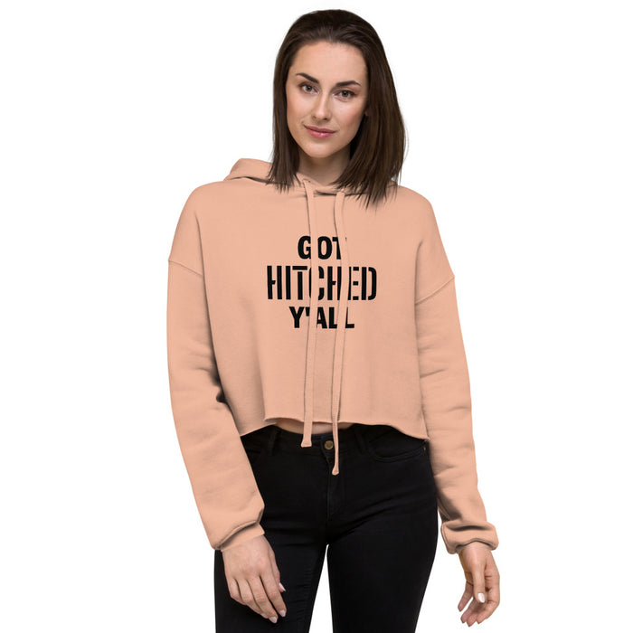 Got Hitched Crop Hoodie - Bloom Seventy Seven