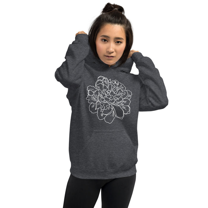 Hand Drawn Flower Hoodie