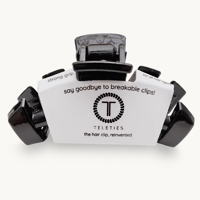 Jet Black Tiny Hair Clip - Teleties