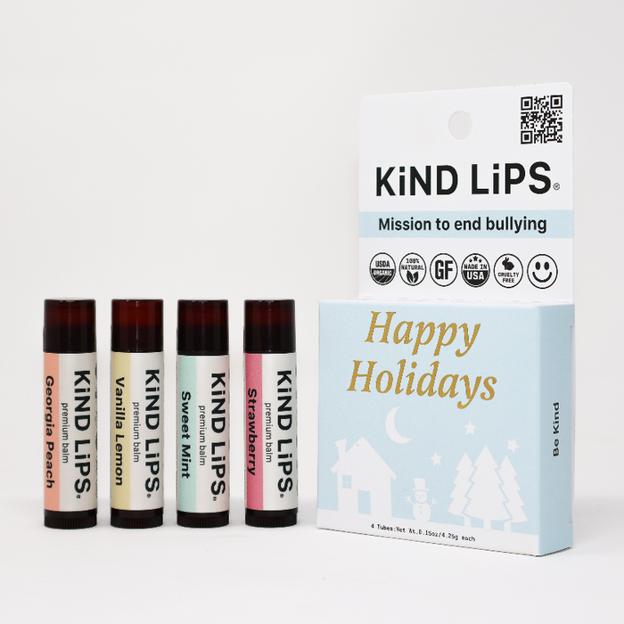 Kind Lips Holiday Lip Balm Variety 4 Pack