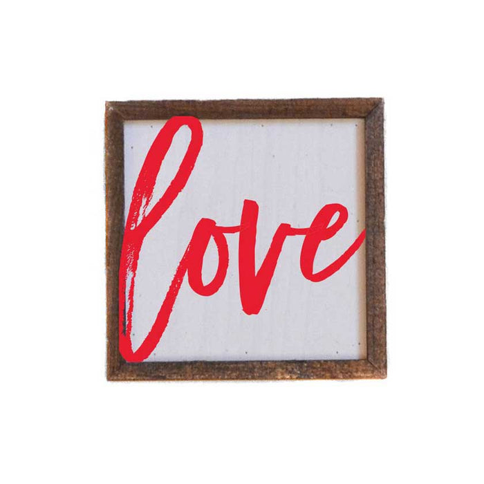 6X6 Love Sign (red)- Valentine's Day Sign
