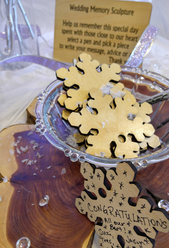 Colorful Snowflake Guest Book