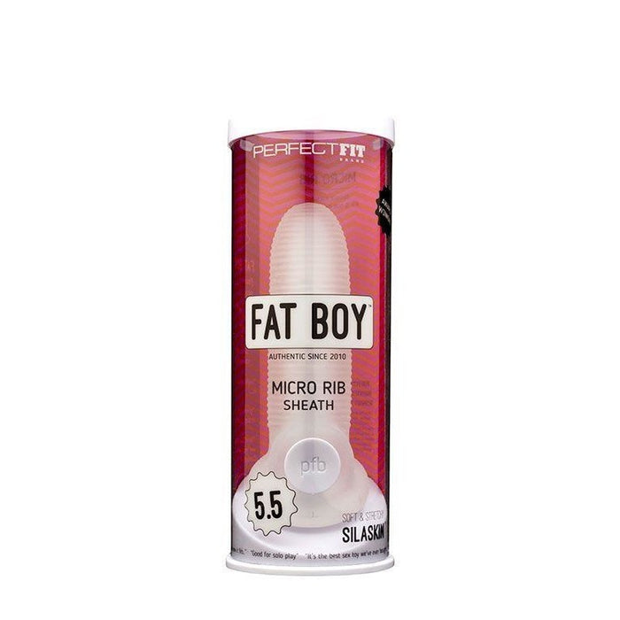 Clear Penis Sheath 5.5in Sextoy - Perfect Fit Fat Boy Micro Ribbed Intimates Adult Boutique