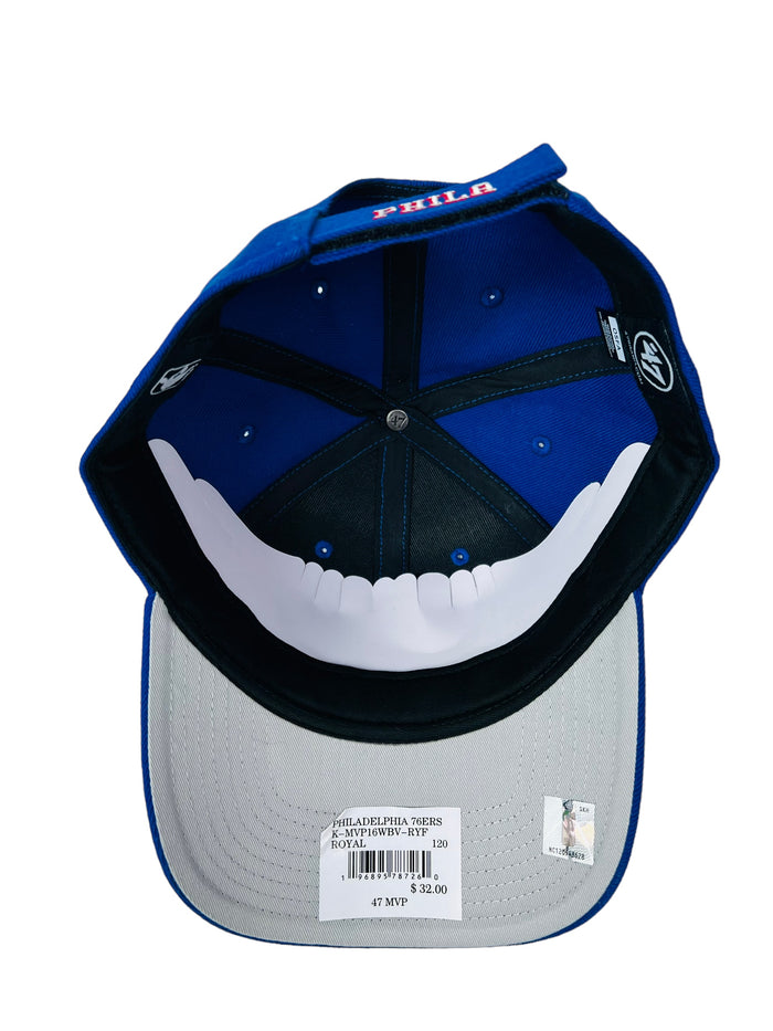 PHILADELPHIA 76ERS RETRO 47' BRAND MVP STRAPBACK ADULT HAT