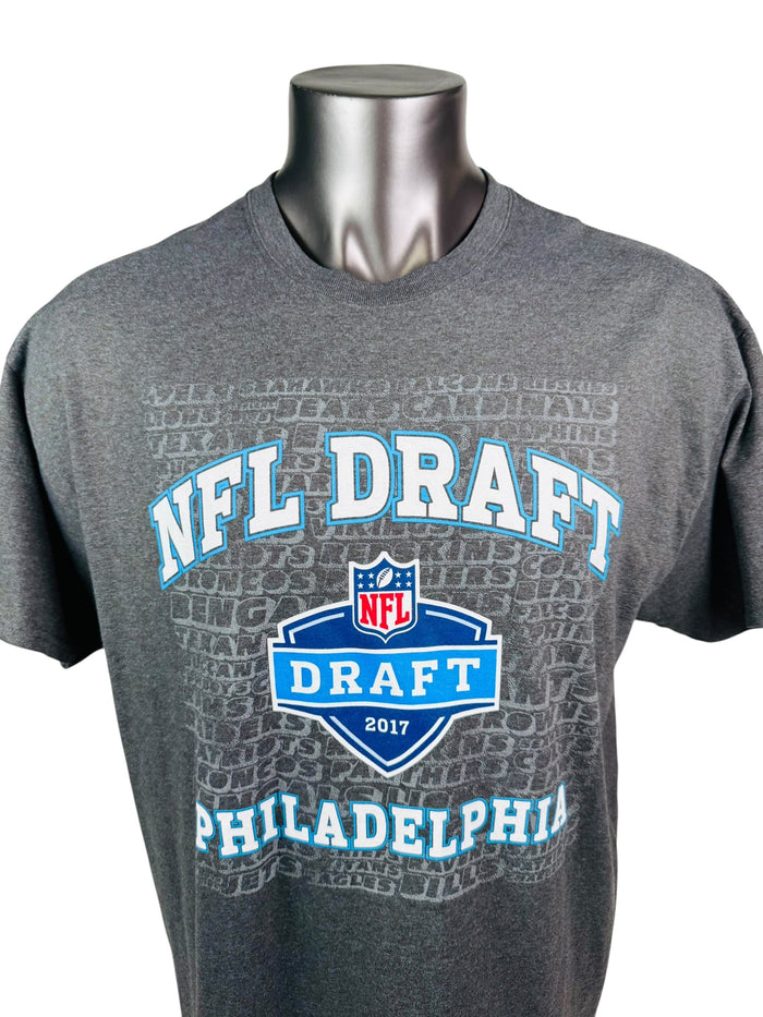 PHILADELPHIA EAGLES 2016 NFL DRAFT MAJESTIC T-SHIRT ADULT XL