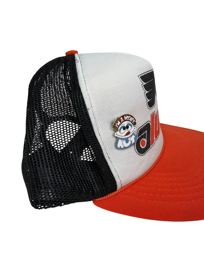 PHILADELPHIA FLYERS VINTAGE 1980'S ALUMNI MESH SNAPBACK ADULT HAT