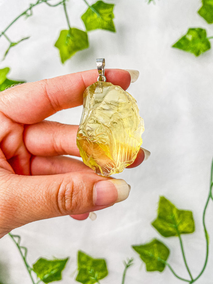 Raw Citrine Pendant