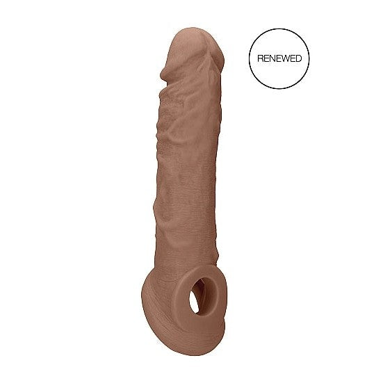 Realrock Penis Extension Sleeve in Tan: 8 Inch - Sextoys for Men Intimates Adult Boutique
