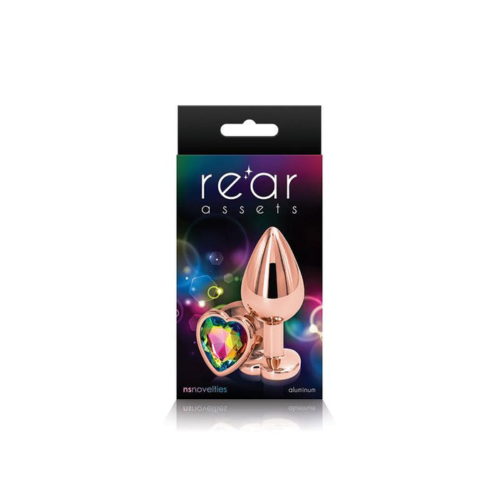 Rear Assets Rose Gold Heart Medium Rainbow Intimates Adult Boutique