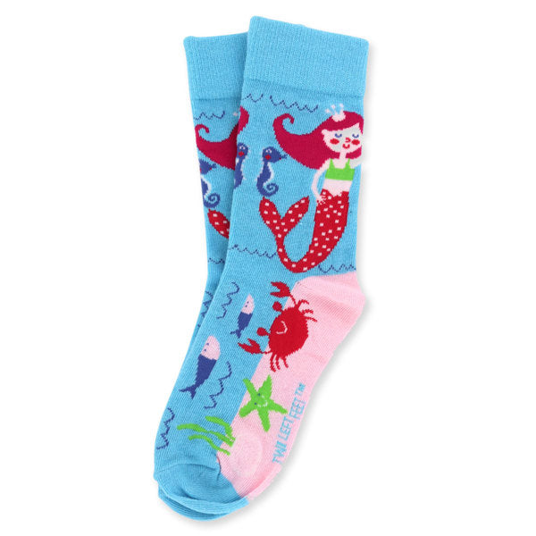 Two Left Feet Kid's Socks - Princess and Sea