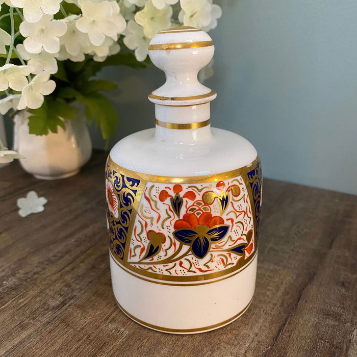 Vintage Ceramic Cologne Bottle with Stopper at Duckwells
