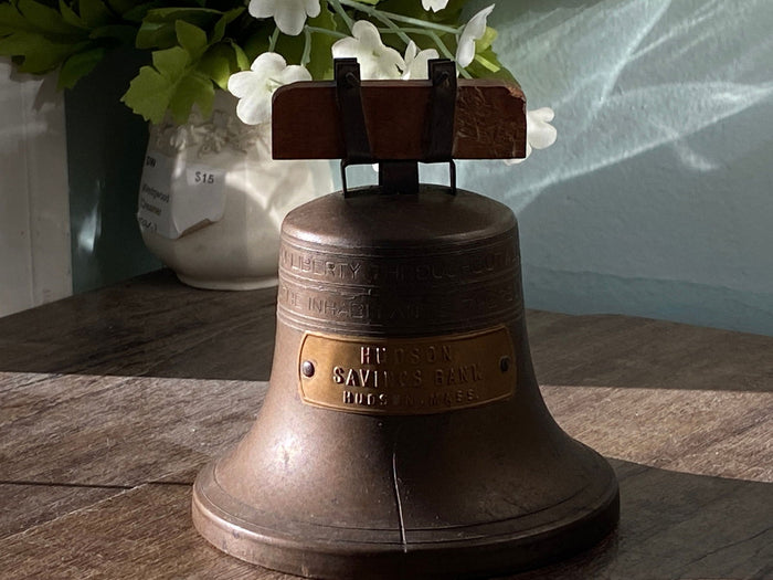 Vintage Liberty Bell Advertising Collectible Piggy Bank at Duckwells
