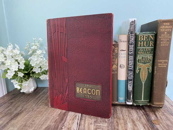 1933 Chelsea Massachusetts High School Yearbook at Duckwells