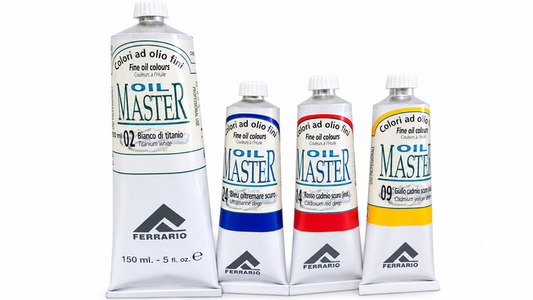 4 pcs Ferrario OIL MASTER Fine Oil Colours