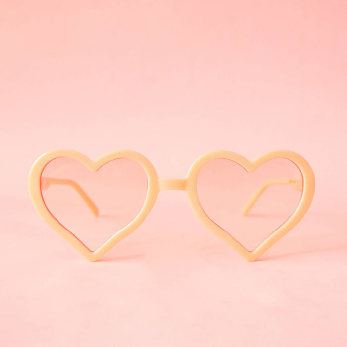 Adult Heartbreaker Sunglasses: Red
