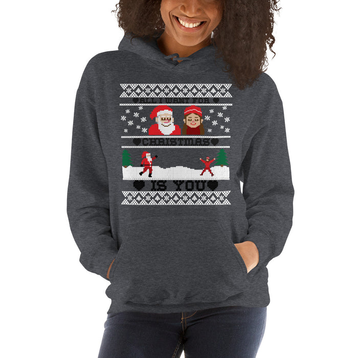 All I Want For Christmas Is You Couple Ugly Hoodie - Bloom Seventy Seven