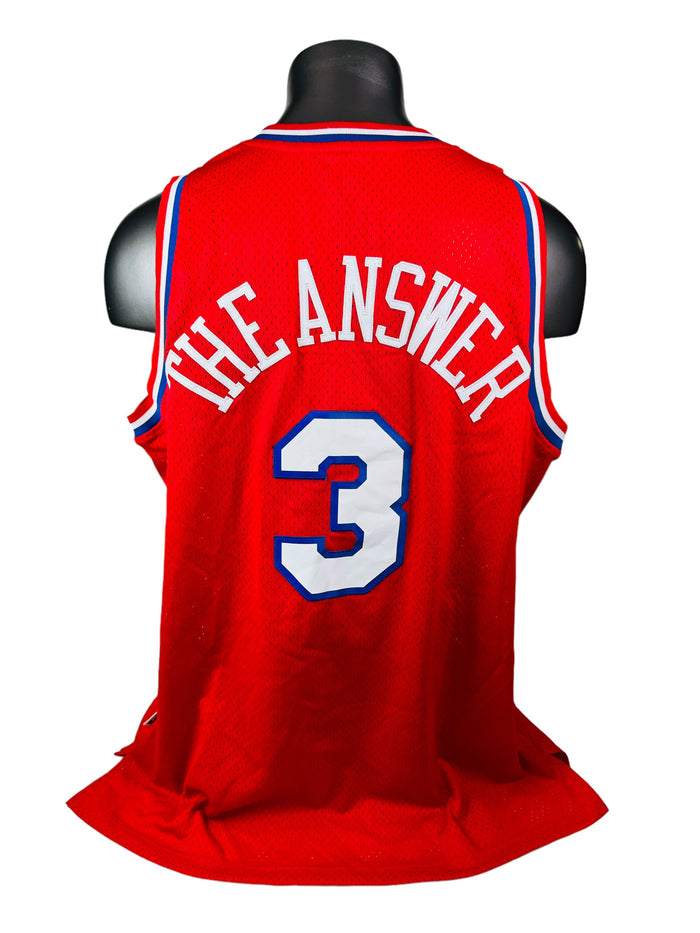 ALLEN IVERSON PHILADELPHIA SIXERS RETRO 2000'S THE ANSWER ADIDAS JERSEY ADULT 2XL