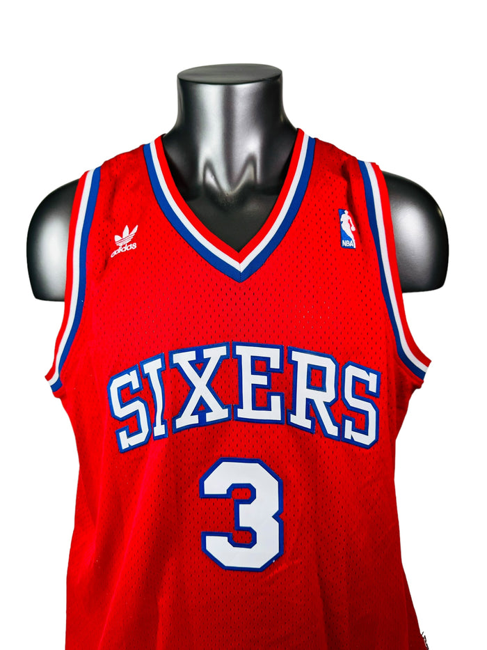 ALLEN IVERSON PHILADELPHIA SIXERS RETRO 2000'S THE ANSWER ADIDAS JERSEY ADULT 2XL