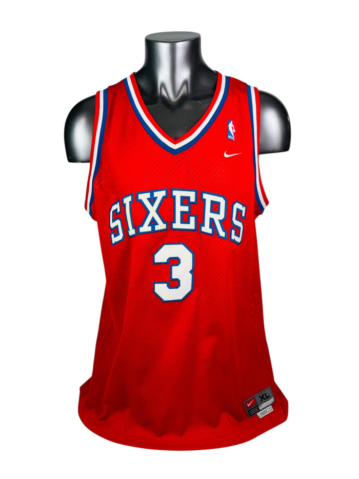 ALLEN IVERSON PHILADELPHIA SIXERS VINTAGE RETRO 2000'S NIKE JERSEY ADULT XL