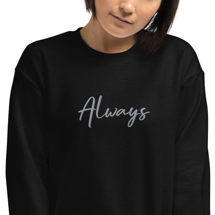 Always, Forever Couple Sweatshirts - Embroidered