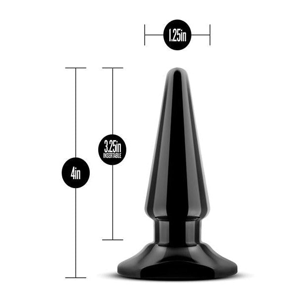 Anal Adventures Easy Plug Black - Anal Toys Collection Intimates Adult Boutique