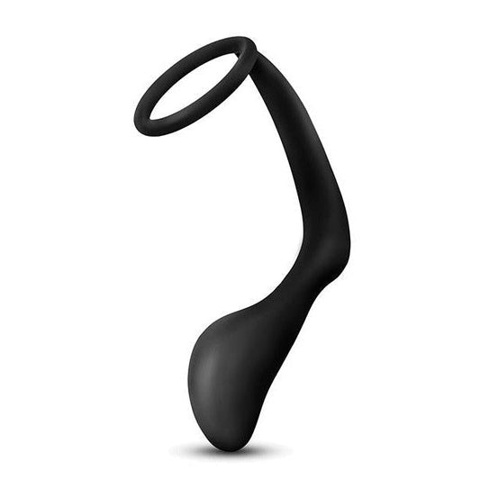 Anal Adventures Cock Ring with plug Intimates Adult Boutique