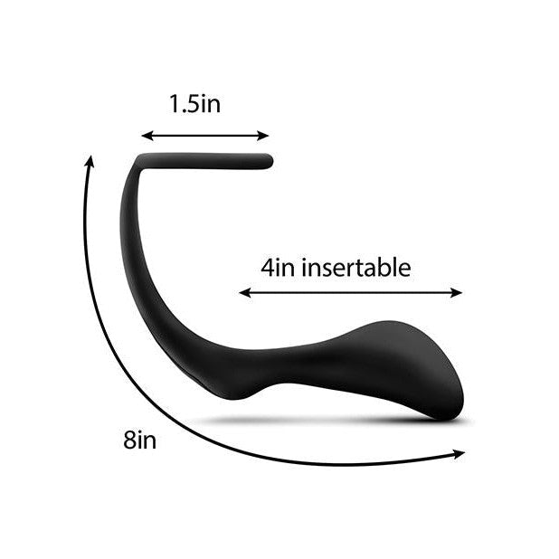 Anal Adventures Cock Ring with plug Intimates Adult Boutique