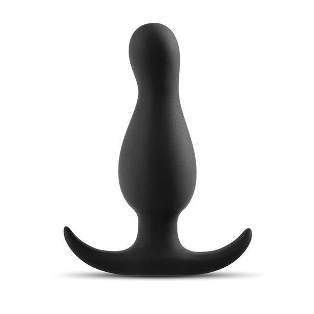 Anal Adventures Platinum Curved Plug Black - Anal Toys Intimates Adult Boutique