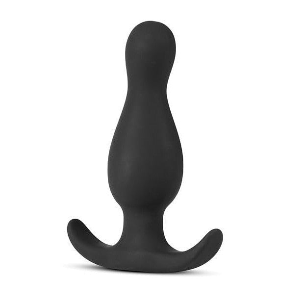 Anal Adventures Platinum Curved Plug Black - Anal Toys Intimates Adult Boutique