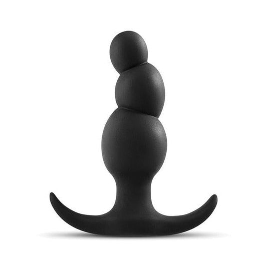 Anal Adventures Stacked Plug Black: Anal Toys Intimates Adult Boutique
