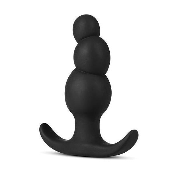 Anal Adventures Stacked Plug Black: Anal Toys Intimates Adult Boutique