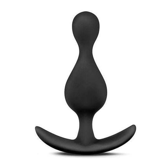 Anal Adventures Platinum Wave Plug Black - Anal Toys Intimates Adult Boutique