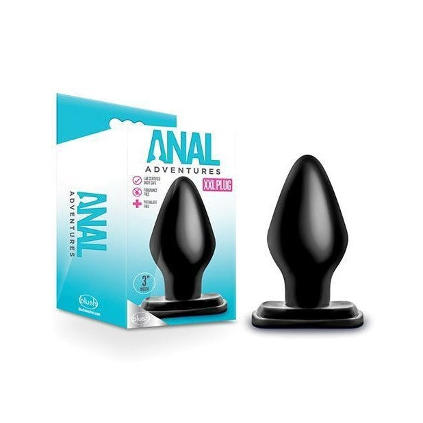 Anal Adventures XXL Plug Black | Anal Toys Intimates Adult Boutique