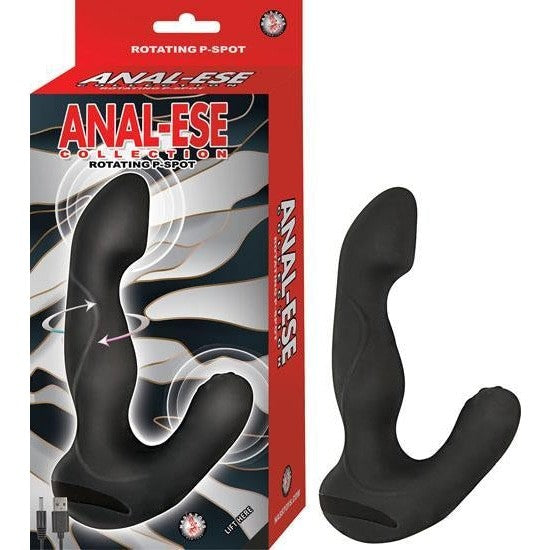 Rotating P Spot Vibe in Black | Anal Ese Collection | Sextoys for Men Intimates Adult Boutique