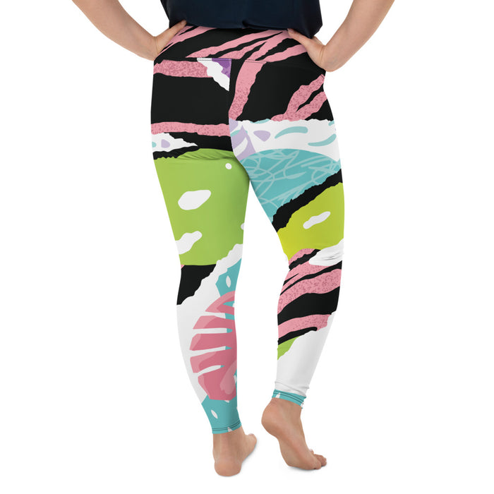 Animal Modern Print Plus Size Leggings - Bloom Seventy Seven