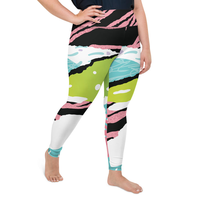 Animal Modern Print Plus Size Leggings - Bloom Seventy Seven