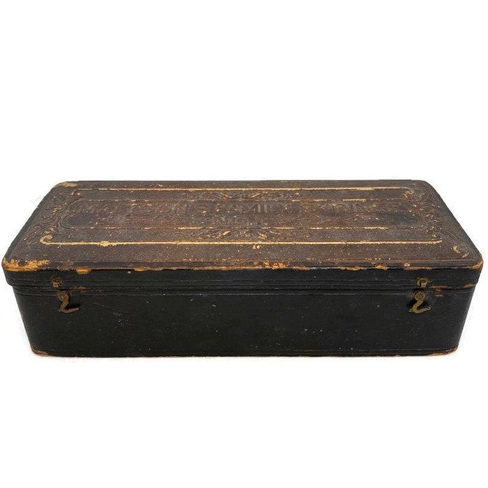 Antique Advertising Box, Mattson Family Syringes at Duckwells